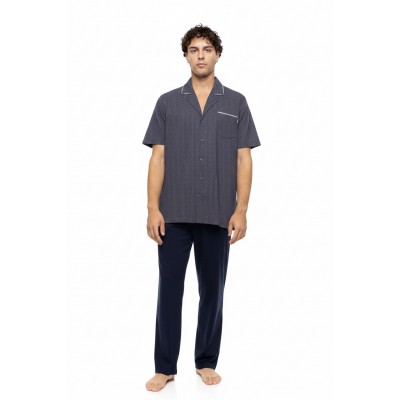 S-M610 - Type - PYJAMA BUTTONED LONG PANTS EASY GEO- (S-M610)