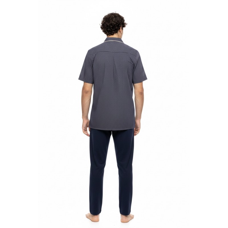 S-M610 - Type - PYJAMA BUTTONED LONG PANTS EASY GEO- (S-M610) S-M610 - Type - PYJAMA BUTTONED LONG PANTS EASY GEO- (S-M610)