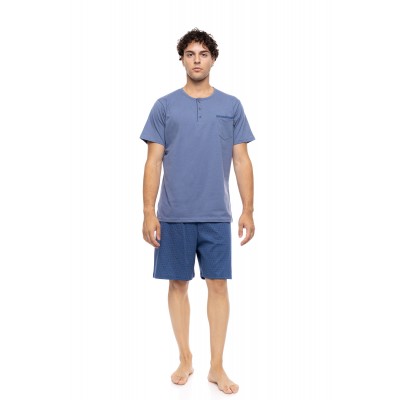 S-M615 - Cosmos Blue - PYJAMA 3PCS PURE NIGHTS- (S-M615)