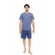 S-M615 - Cosmos Blue - PYJAMA 3PCS PURE NIGHTS- (S-M615) S-M615 - Cosmos Blue - PYJAMA 3PCS PURE NIGHTS- (S-M615)