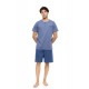 S-M615 - Cosmos Blue - PYJAMA 3PCS PURE NIGHTS- (S-M615) S-M615 - Cosmos Blue - PYJAMA 3PCS PURE NIGHTS- (S-M615)