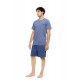 S-M615 - Cosmos Blue - PYJAMA 3PCS PURE NIGHTS- (S-M615) S-M615 - Cosmos Blue - PYJAMA 3PCS PURE NIGHTS- (S-M615)