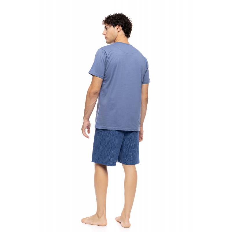 S-M615 - Cosmos Blue - PYJAMA 3PCS PURE NIGHTS- (S-M615) S-M615 - Cosmos Blue - PYJAMA 3PCS PURE NIGHTS- (S-M615)