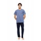 S-M615 - Cosmos Blue - PYJAMA 3PCS PURE NIGHTS- (S-M615) S-M615 - Cosmos Blue - PYJAMA 3PCS PURE NIGHTS- (S-M615)