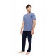 S-M615 - Cosmos Blue - PYJAMA 3PCS PURE NIGHTS- (S-M615) S-M615 - Cosmos Blue - PYJAMA 3PCS PURE NIGHTS- (S-M615)