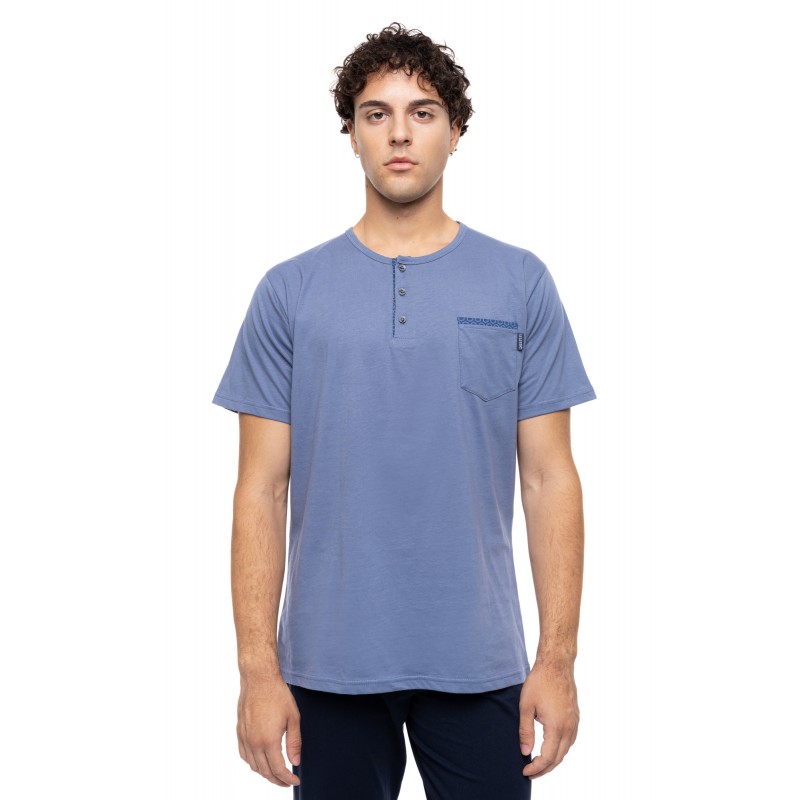 S-M615 - Cosmos Blue - PYJAMA 3PCS PURE NIGHTS- (S-M615) S-M615 - Cosmos Blue - PYJAMA 3PCS PURE NIGHTS- (S-M615)