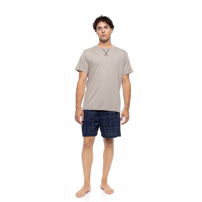 S-M617 - Sand - PYJAMA BLUE NIGHTS- (S-M617)