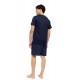 S-M618 - Yacht Blue - PYJAMA V-NECK BLUE NIGHTS- (S-M618) S-M618 - Yacht Blue - PYJAMA V-NECK BLUE NIGHTS- (S-M618)