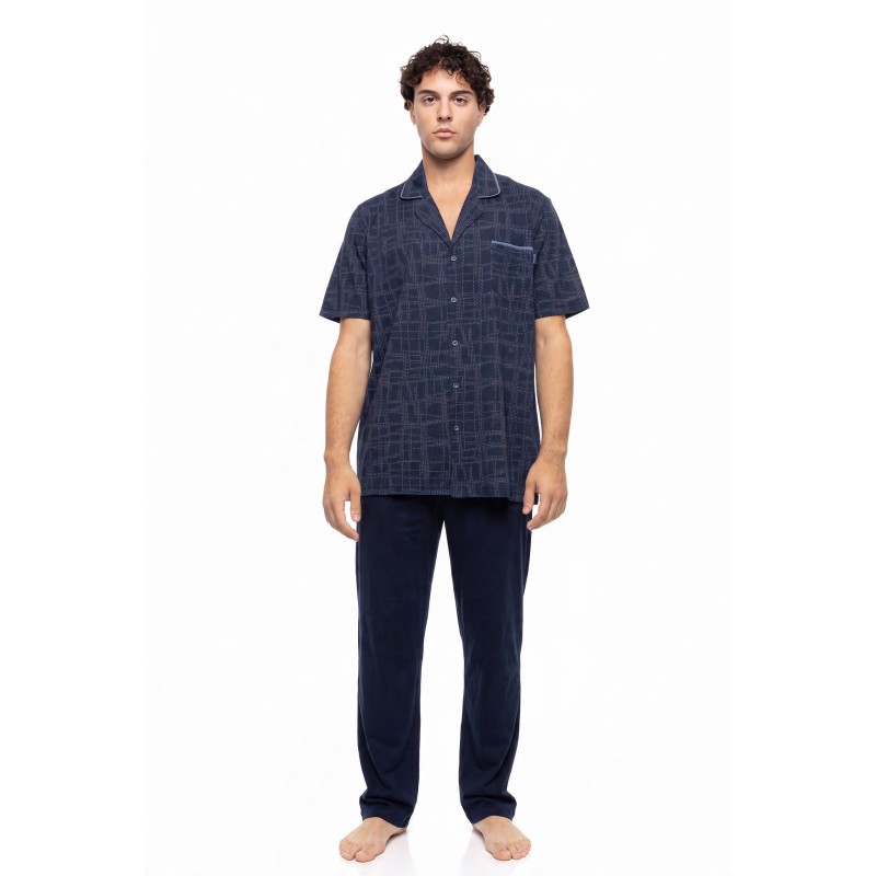 S-M620 - Type - PYJAMA BUTTONED LONG PATNS BLUE NIGHTS- (S-M620) S-M620 - Type - PYJAMA BUTTONED LONG PATNS BLUE NIGHTS- (S-M620)