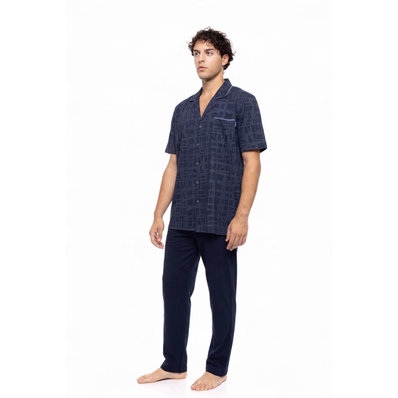 S-M620 - Type - PYJAMA BUTTONED LONG PATNS BLUE NIGHTS- (S-M620) S-M620 - Type - PYJAMA BUTTONED LONG PATNS BLUE NIGHTS- (S-M620)