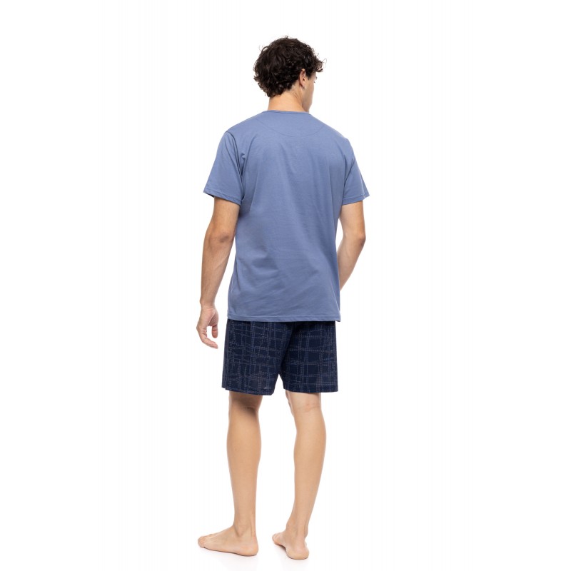 S-M621 - Cosmos Blue - PYJAMA 3PCS BLUE NIGHTS- (S-M621) S-M621 - Cosmos Blue - PYJAMA 3PCS BLUE NIGHTS- (S-M621)