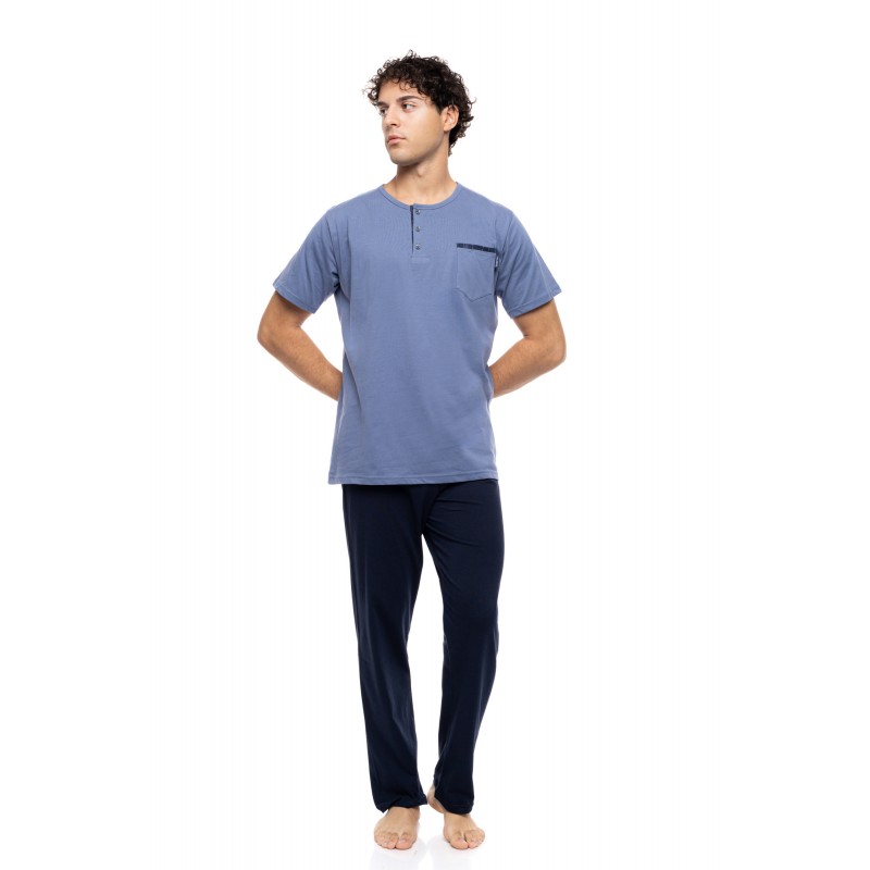 S-M621 - Cosmos Blue - PYJAMA 3PCS BLUE NIGHTS- (S-M621) S-M621 - Cosmos Blue - PYJAMA 3PCS BLUE NIGHTS- (S-M621)