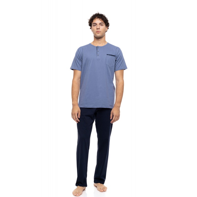 S-M621 - Cosmos Blue - PYJAMA 3PCS BLUE NIGHTS- (S-M621) S-M621 - Cosmos Blue - PYJAMA 3PCS BLUE NIGHTS- (S-M621)