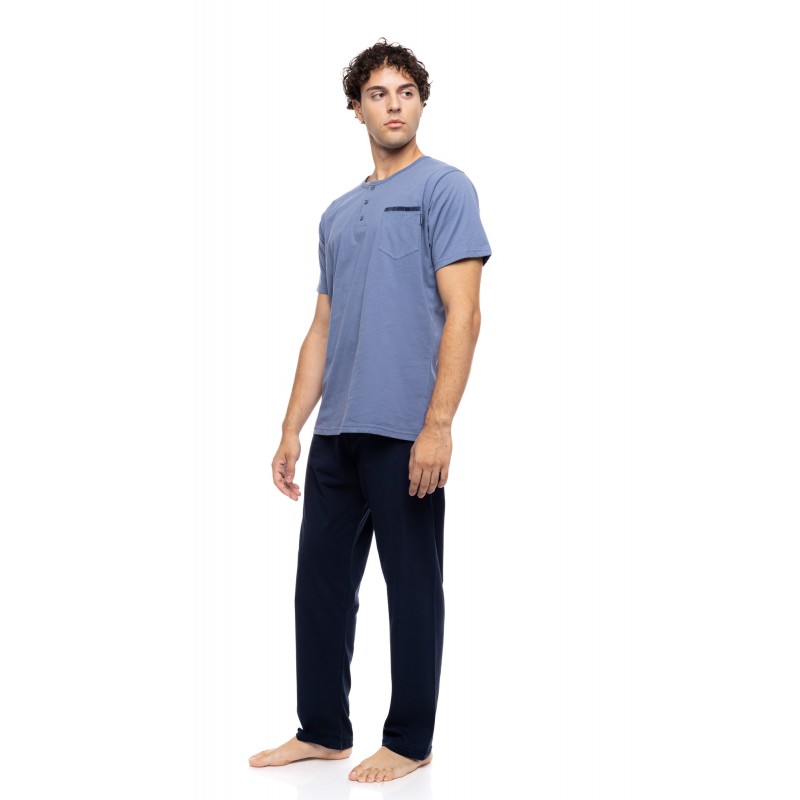 S-M621 - Cosmos Blue - PYJAMA 3PCS BLUE NIGHTS- (S-M621) S-M621 - Cosmos Blue - PYJAMA 3PCS BLUE NIGHTS- (S-M621)