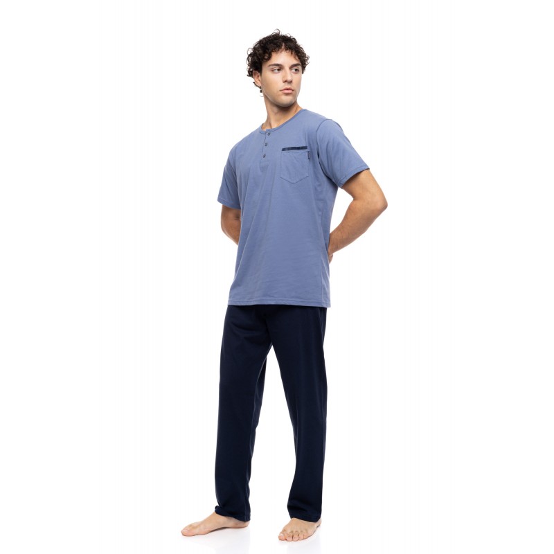S-M621 - Cosmos Blue - PYJAMA 3PCS BLUE NIGHTS- (S-M621) S-M621 - Cosmos Blue - PYJAMA 3PCS BLUE NIGHTS- (S-M621)