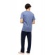 S-M621 - Cosmos Blue - PYJAMA 3PCS BLUE NIGHTS- (S-M621) S-M621 - Cosmos Blue - PYJAMA 3PCS BLUE NIGHTS- (S-M621)