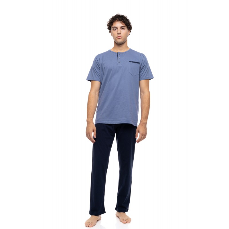 S-M621 - Cosmos Blue - PYJAMA 3PCS BLUE NIGHTS- (S-M621) S-M621 - Cosmos Blue - PYJAMA 3PCS BLUE NIGHTS- (S-M621)