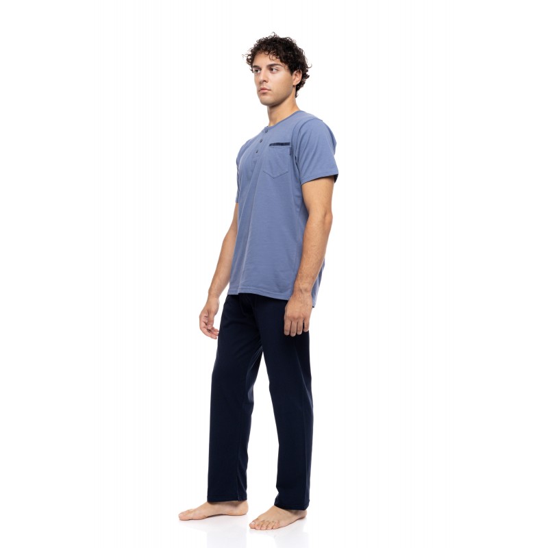 S-M621 - Cosmos Blue - PYJAMA 3PCS BLUE NIGHTS- (S-M621) S-M621 - Cosmos Blue - PYJAMA 3PCS BLUE NIGHTS- (S-M621)