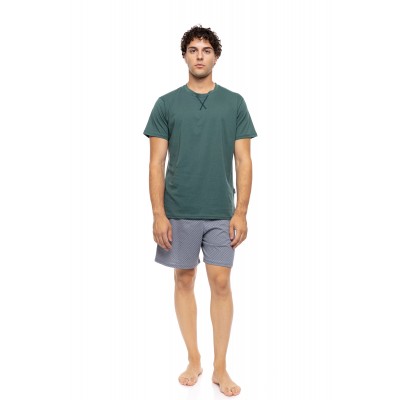 S-M623 - Sea Green - PYJAMA LIGHT GREY BIKE- (S-M623)