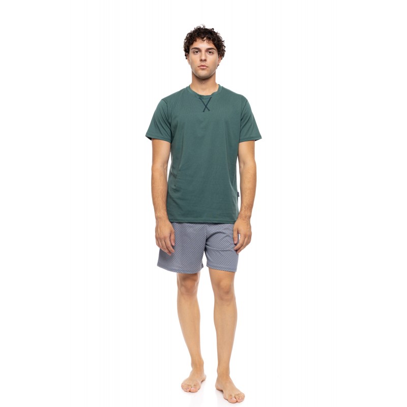 S-M623 - Sea Green - PYJAMA LIGHT GREY BIKE- (S-M623) S-M623 - Sea Green - PYJAMA LIGHT GREY BIKE- (S-M623)
