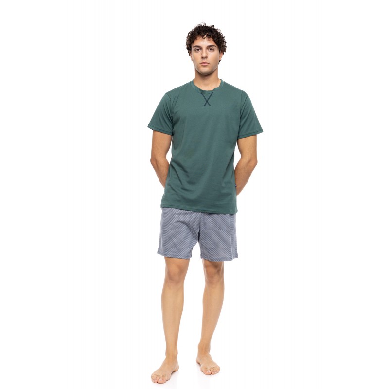 S-M623 - Sea Green - PYJAMA LIGHT GREY BIKE- (S-M623) S-M623 - Sea Green - PYJAMA LIGHT GREY BIKE- (S-M623)