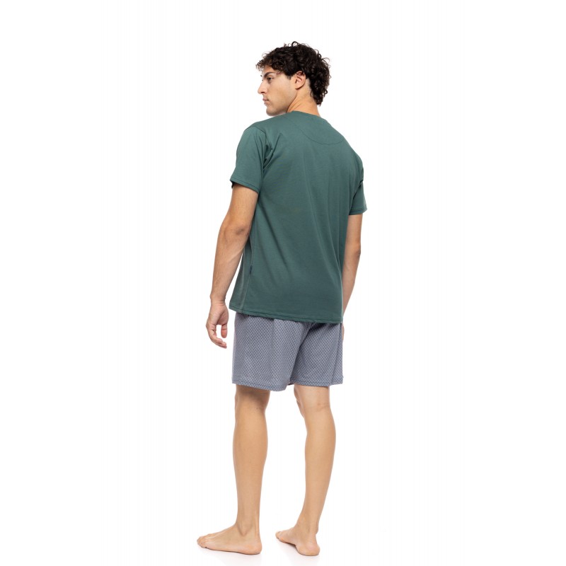 S-M623 - Sea Green - PYJAMA LIGHT GREY BIKE- (S-M623) S-M623 - Sea Green - PYJAMA LIGHT GREY BIKE- (S-M623)