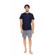 S-M624 - Yacht Blue - PYJAMA LIGHT GREY BIKE- (S-M624) S-M624 - Yacht Blue - PYJAMA LIGHT GREY BIKE- (S-M624)
