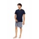 S-M624 - Yacht Blue - PYJAMA LIGHT GREY BIKE- (S-M624) S-M624 - Yacht Blue - PYJAMA LIGHT GREY BIKE- (S-M624)
