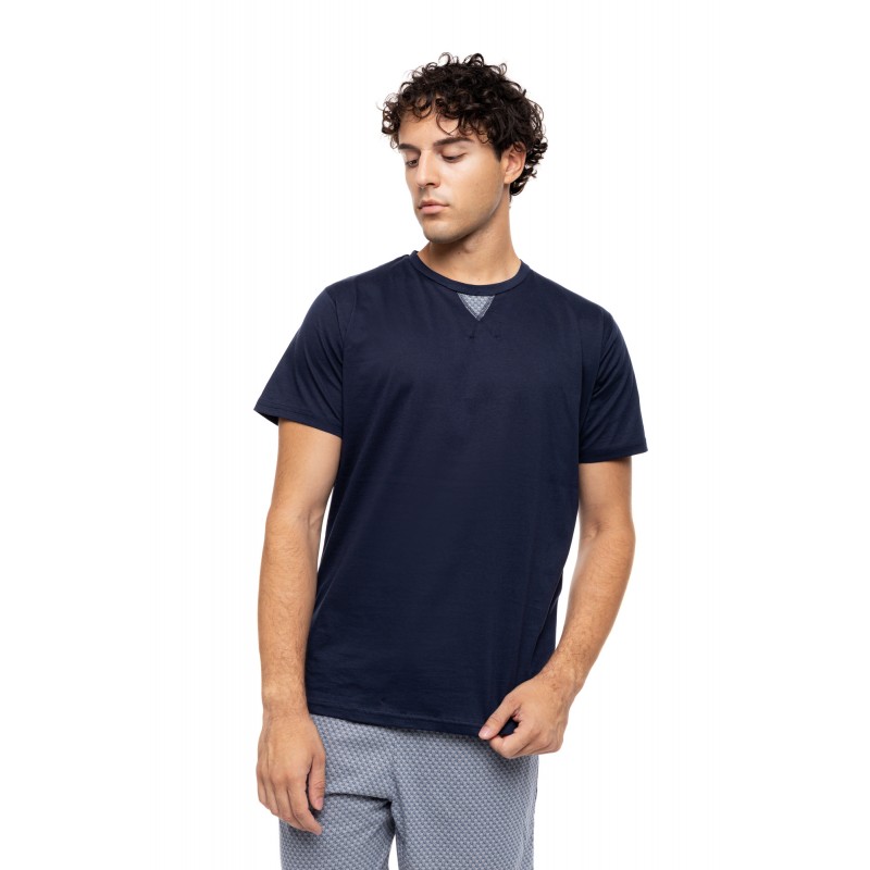 S-M624 - Yacht Blue - PYJAMA LIGHT GREY BIKE- (S-M624) S-M624 - Yacht Blue - PYJAMA LIGHT GREY BIKE- (S-M624)
