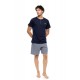 S-M625 - Yacht Blue - PYJAMA 3PCS LIGHT GREY BIKE- (S-M625) S-M625 - Yacht Blue - PYJAMA 3PCS LIGHT GREY BIKE- (S-M625)