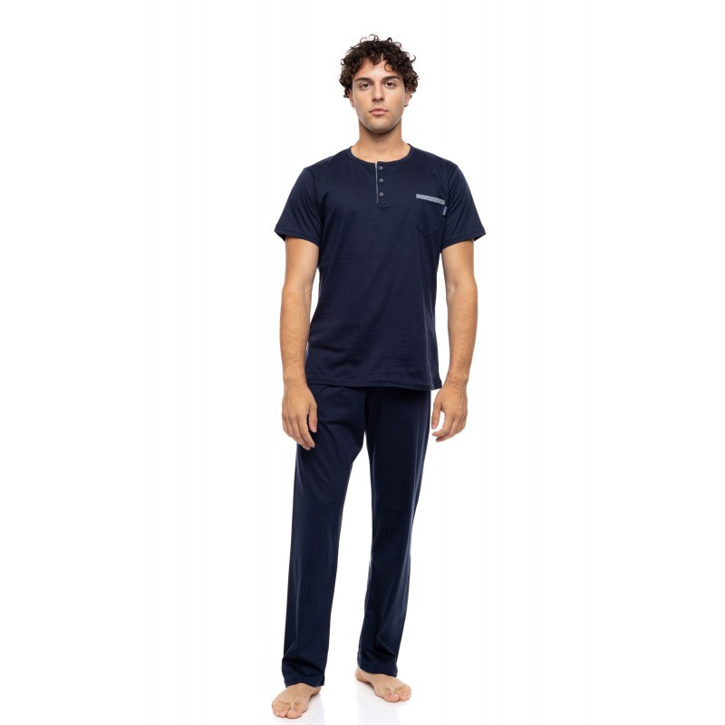 S-M625 - Yacht Blue - PYJAMA 3PCS LIGHT GREY BIKE- (S-M625) S-M625 - Yacht Blue - PYJAMA 3PCS LIGHT GREY BIKE- (S-M625)