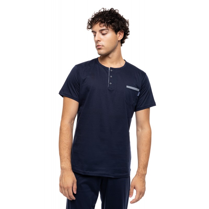 S-M625 - Yacht Blue - PYJAMA 3PCS LIGHT GREY BIKE- (S-M625) S-M625 - Yacht Blue - PYJAMA 3PCS LIGHT GREY BIKE- (S-M625)