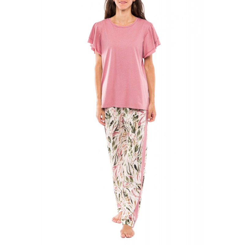 S1101 - Type - PYJAMA LONG PANTS  DUSTY FLOWER- (S1101)