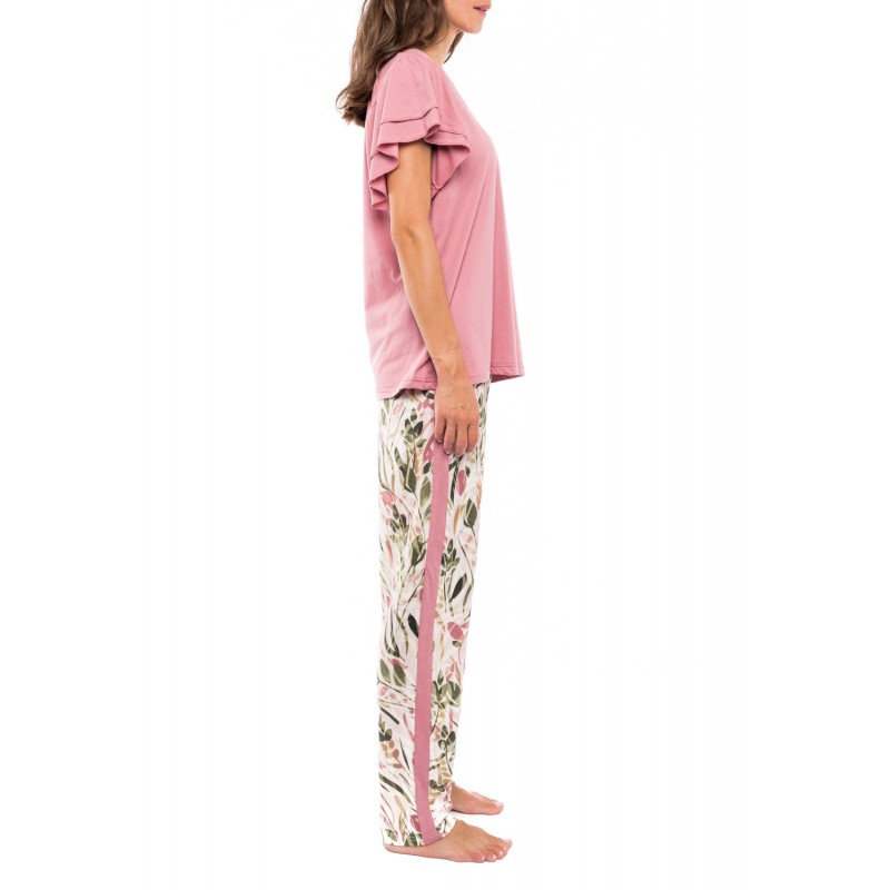 S1101 - Type - PYJAMA LONG PANTS  DUSTY FLOWER- (S1101)