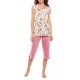 S1106 - Type - PYJAMA CAPRI  DUSTY FLOWER- (S1106)