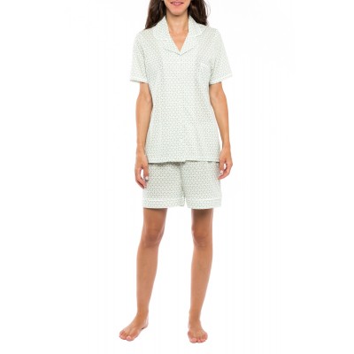 S1110 - Type - PYJAMA GREEN GEOMETRIC- (S1110)
