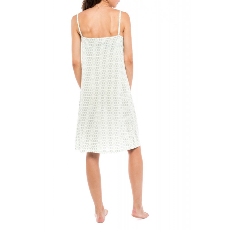 S1112 - Type - NIGHTGOWN GREEN GEOMETRIC- (S1112)