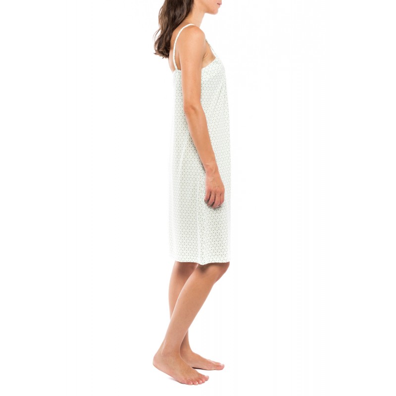 S1112 - Type - NIGHTGOWN GREEN GEOMETRIC- (S1112)