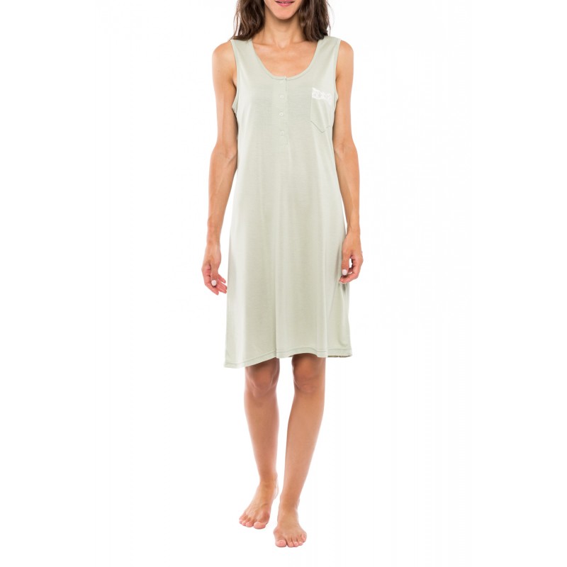 S1114 - Type - NIGHTGOWN SOLID GREEN GEOMETRIC- (S1114) S1114 - Type - NIGHTGOWN SOLID GREEN GEOMETRIC- (S1114)