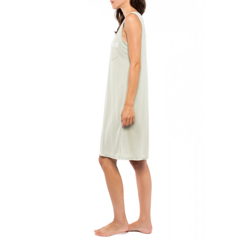 S1114 - Type - NIGHTGOWN SOLID GREEN GEOMETRIC- (S1114) S1114 - Type - NIGHTGOWN SOLID GREEN GEOMETRIC- (S1114)