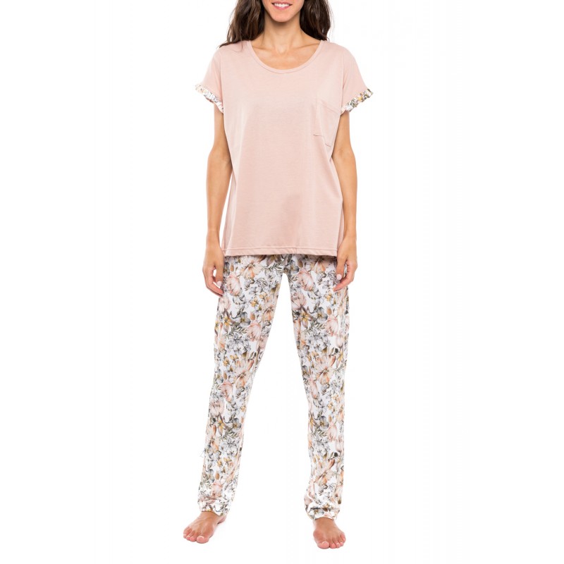 S1125 - Type - PYJAMA LONG PANTS YELLOW FLOWER- (S1125)