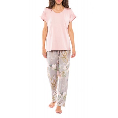 S1136 - Type - PYJAMA LONG PANTS GREY BLOSSOM- (S1136)