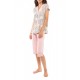 S1137 - Type - PYJAMA CAPRI V GREY BLOSSOM- (S1137)