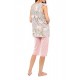 S1139 - Type - PYJAMA CAPRI GREY BLOSSOM- (S1139)
