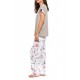 S1145 - Type - PYJAMA LONG PANTS  PINK FLOWER- (S1145)