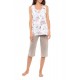S1147 - Type - PYJAMA CAPRI PINK FLOWER- (S1147)