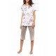 S1149 - Type - PYJAMA CAPRI PINK FLOWER- (S1149)