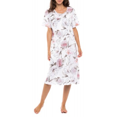 S1152 - Type - NIGHTGOWN CLASSIC PINK FLOWER- (S1152)