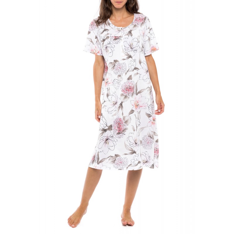 S1152 - Type - NIGHTGOWN CLASSIC PINK FLOWER- (S1152) S1152 - Type - NIGHTGOWN CLASSIC PINK FLOWER- (S1152)