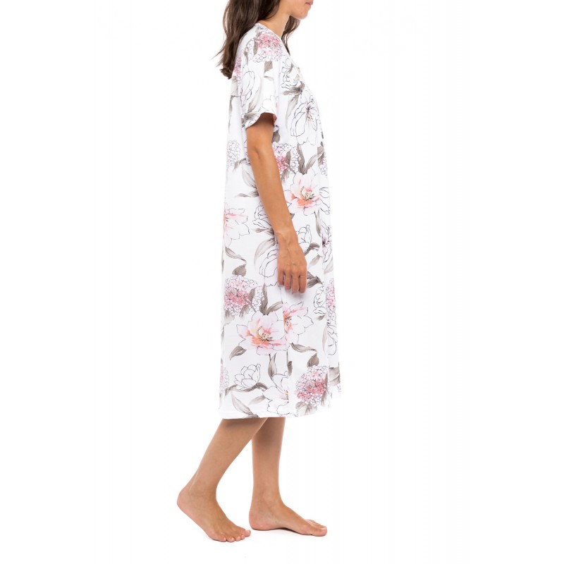 S1152 - Type - NIGHTGOWN CLASSIC PINK FLOWER- (S1152) S1152 - Type - NIGHTGOWN CLASSIC PINK FLOWER- (S1152)